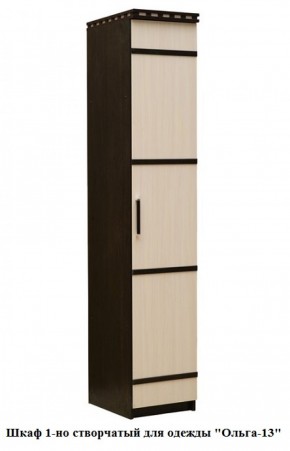 Шкаф 1-но створчатый для одежды "Ольга-13" (штанга) в Ишиме - ishim.mebel-74.com | фото